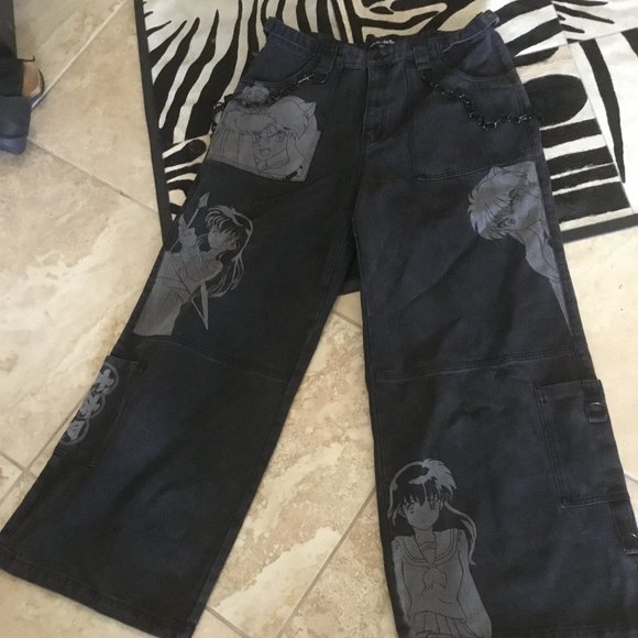 Dolls Kill X Inu Yasha collection pants size XXL New